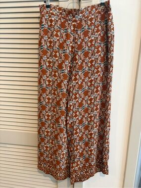 Max Studio Women's Boho Floral High Rise Wide-Leg Pants* Sz. XL